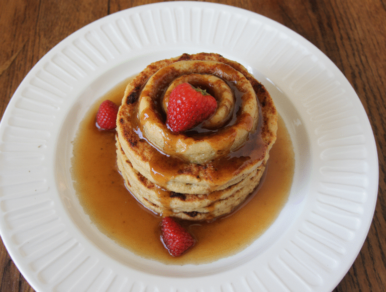 The Secret to Making Easy Cinnamon Roll Pancakes (Better Than IHOP!)