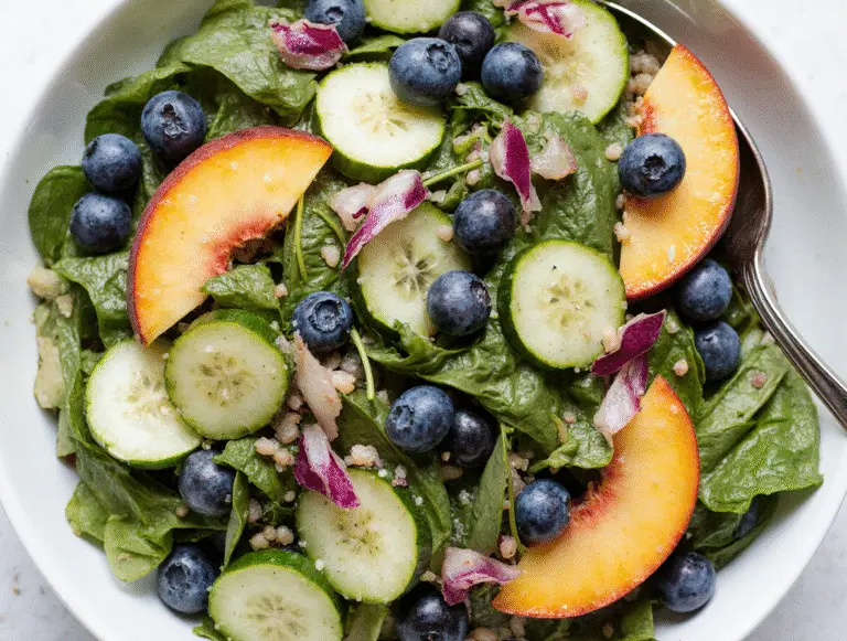 The Secret to Perfect Blueberry Peach Feta Salad (Ready in 10 Minutes!)