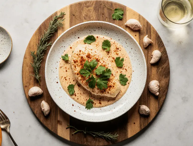 Chicken with Cream and Garlic