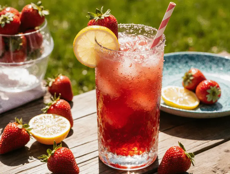 How to Make the Perfect Frozen Strawberry Lemonade Recipe (Better than Costco!)