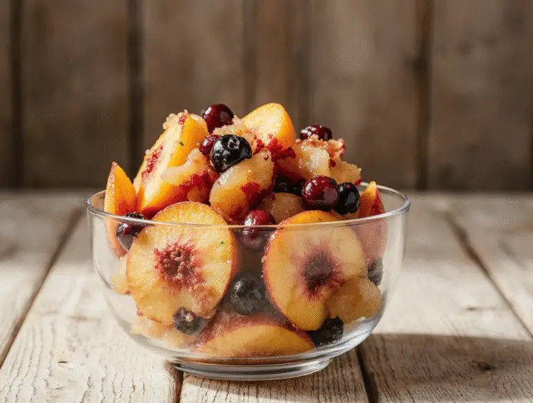 The Perfect Peach Fruit Salad: A Simple Summer Recipe That Never Fails
