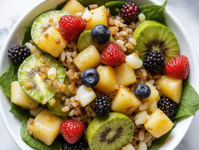 Perfect Summer Fruit Salad with Honey Lime Dressing (Tested & Loved)