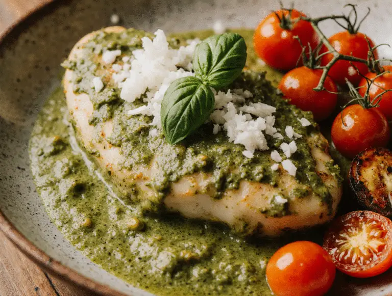 Perfect Creamy Pesto Chicken with Roasted Tomatoes (30-Minute Recipe)