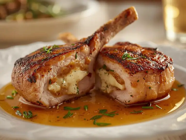 Amazing Boursin Stuffed Pork Chops Recipe