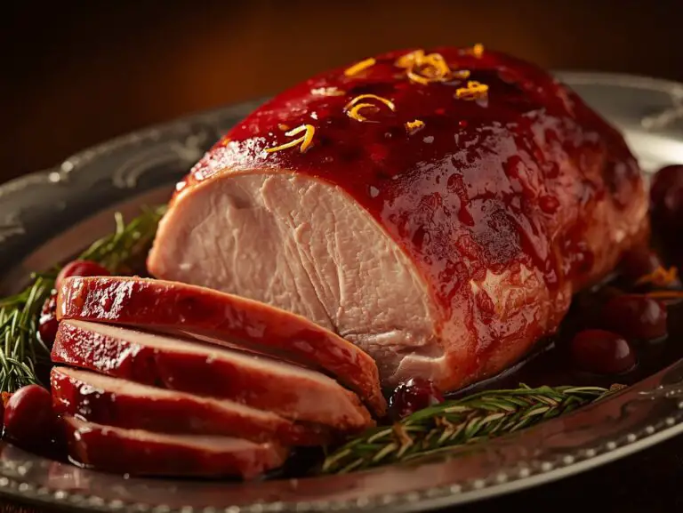 Cranberry Orange Glazed Turkey Breast