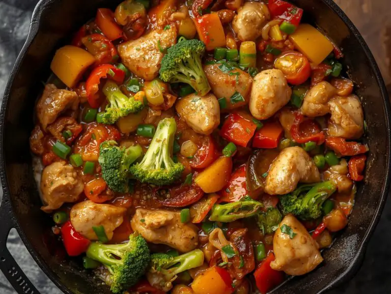 Healthy Chicken and Vegetables Skillet