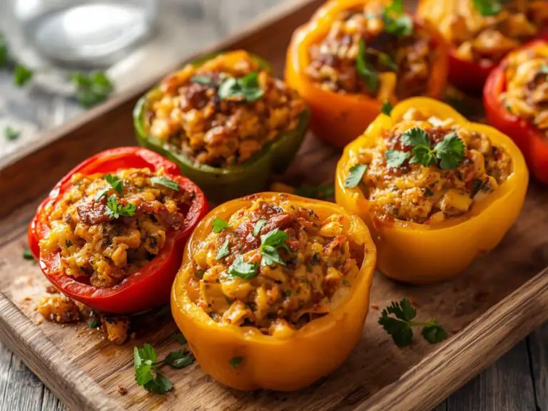 EASY STUFFED BELL PEPPERS