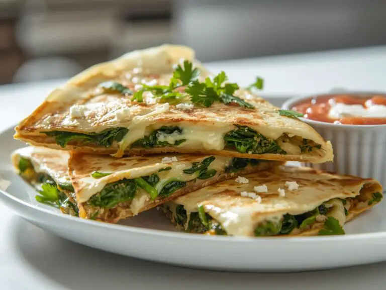 Spinach and Feta Quesadillas (20 minutes)