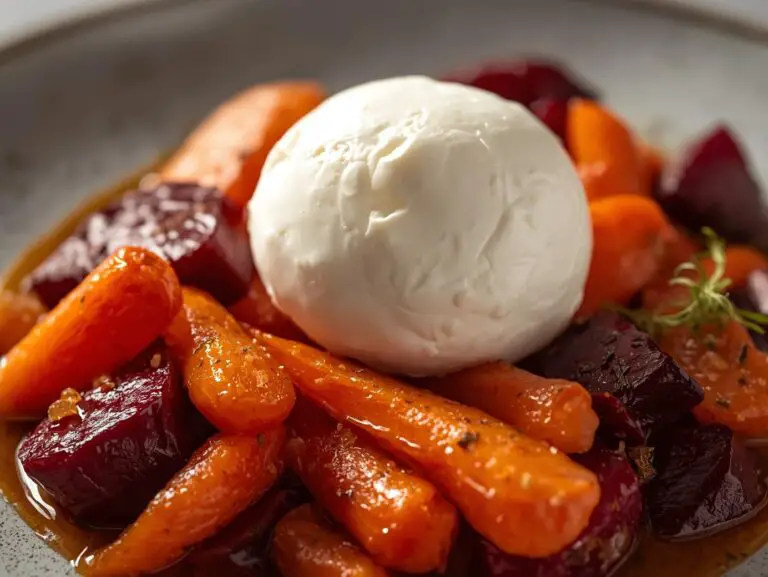 Roasted Beets & Carrots with Creamy Burrata