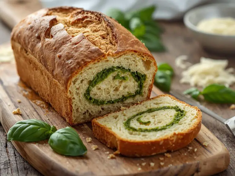 Pesto Parmesan Sourdough Bread