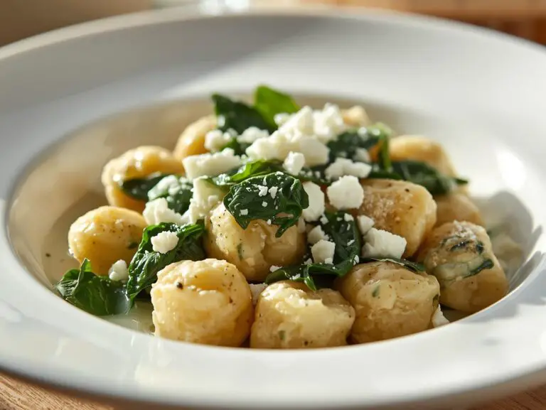 Creamy Gnocchi with Spinach and Feta Recipe | Healthy Dinner Inspiration
