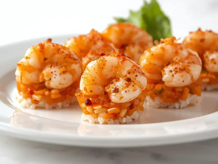 Spicy Shrimp Sushi Stacks