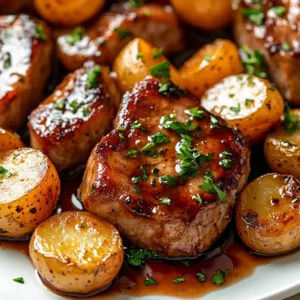 Exploring flavorful weeknight dinners can lead you to incredible dishes like sizzling sheet pan pork chops with roasted baby potatoes. This one-pan meal is not only simple to prepare but also brings together a variety of textures and flavors that will delight your family. The juicy bone-in pork chops, with their savory marinade, pair perfectly with the tenderness of roasted baby potatoes, making it an ideal recipe for busy weeknights when you crave something hearty yet easy to put together.