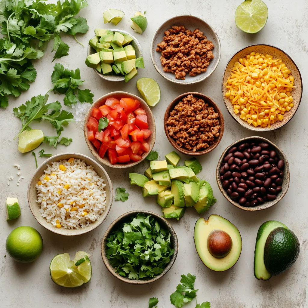 Taco rice bowls provide a delightful fusion of flavors that blend Mexican cuisine with wholesome ingredients. This quick and nutritious dinner option is perfect for busy weeknights when you seek a satisfying meal without compromising on taste. The hearty mix of ground turkey or beef, brown rice, and topped with fresh veggies creates a balanced dish that is both comforting and customizable.