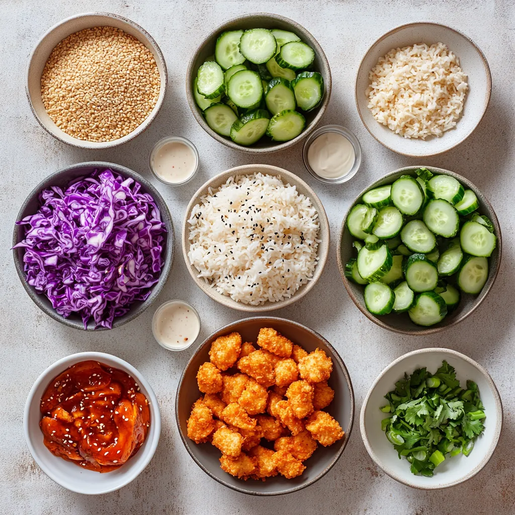 Explore the vibrant and delicious world of the Bang Bang Chicken Bowl, a dish that brings together crispy fried chicken, fresh vegetables, and a delectable sauce for a satisfying meal. This delightful recipe features tender pieces of chicken coated in a crispy crust, harmoniously paired with refreshing, crunchy vegetables over a bed of fluffy jasmine rice. Whether you’re preparing for lunch or dinner, this colorful bowl is sure to impress with its combination of textures and flavors that will leave your taste buds dancing.