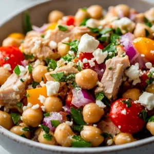 Fresh and vibrant, a Tuna and Chickpea Salad is the perfect dish for any occasion, whether you're looking for a light lunch or a colorful side for dinner. This refreshing salad is not only packed with protein but also offers a delightful mix of flavors and textures. The combination of creamy garbanzo beans and savory tuna creates a hearty base that is both nutritious and satisfying. Adding the crispness of bell peppers and onions, coupled with the sweetness of cherry tomatoes, enhances the overall appeal of the dish. In this article, we will explore how to prepare this scrumptious salad, highlighting its nutritional benefits and tips for customization, making it an ideal choice for various dietary preferences.