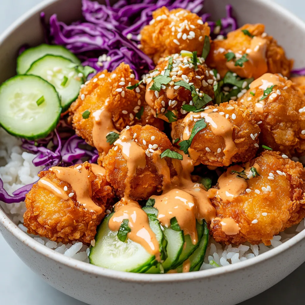 Explore the vibrant and delicious world of the Bang Bang Chicken Bowl, a dish that brings together crispy fried chicken, fresh vegetables, and a delectable sauce for a satisfying meal. This delightful recipe features tender pieces of chicken coated in a crispy crust, harmoniously paired with refreshing, crunchy vegetables over a bed of fluffy jasmine rice. Whether you’re preparing for lunch or dinner, this colorful bowl is sure to impress with its combination of textures and flavors that will leave your taste buds dancing.