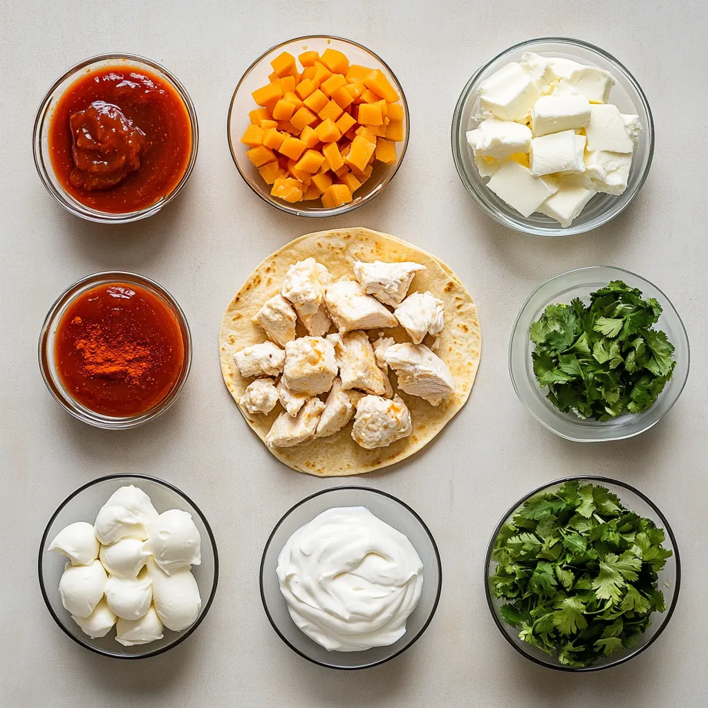 Spicy Honey BBQ Chicken Quesadillas are a delightful fusion of flavors that combine the smoky sweetness of BBQ sauce with a kick of heat from hot honey. This dish is not only a crowd-pleaser but also incredibly easy to prepare, making it perfect for a family dinner or a casual get-together with friends. The combination of tender, shredded chicken, melted cheeses, and crispy tortillas creates a satisfying meal that everyone will love.