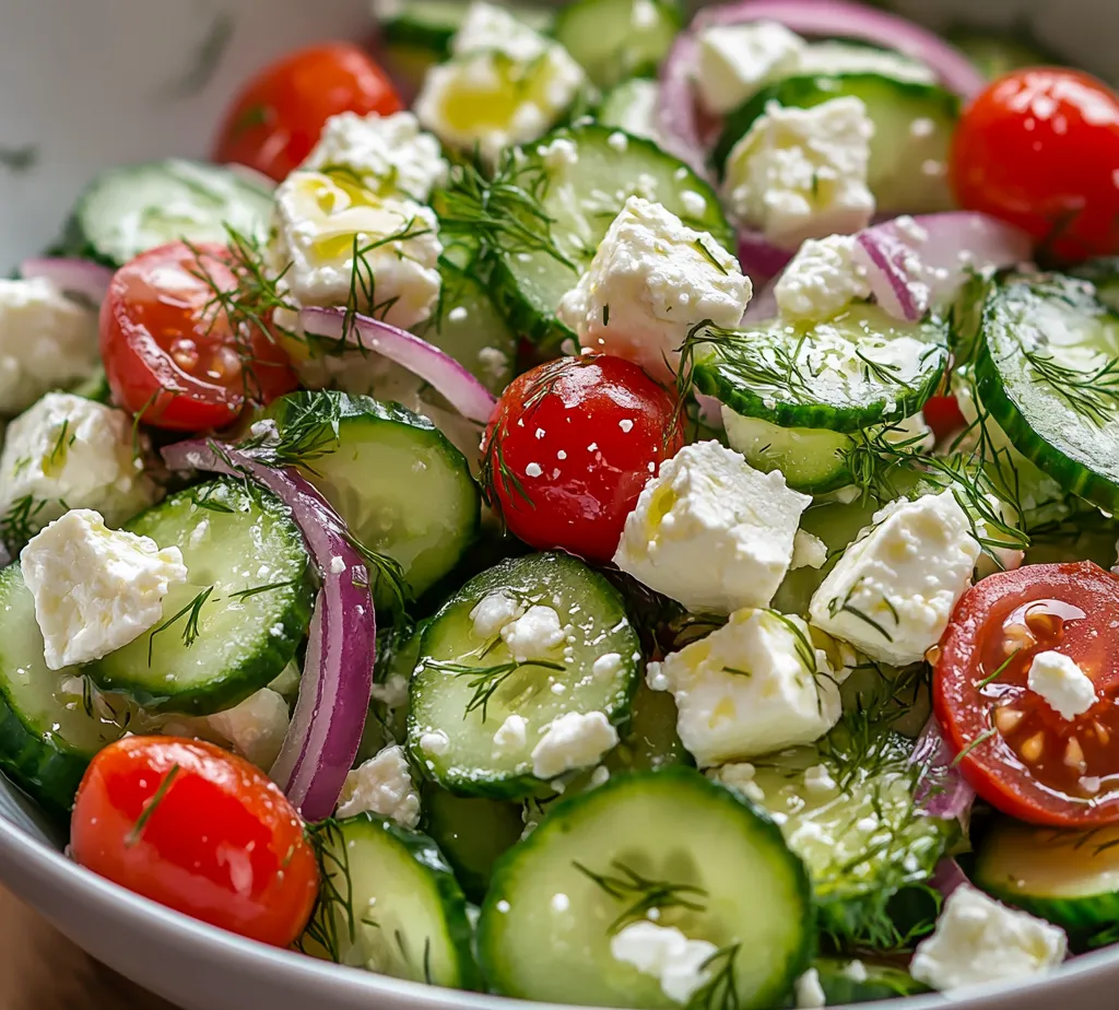 Exploring the refreshing world of salads can introduce vibrant flavors and textures to any meal. Among the many delightful options, Cucumber & Feta Refresh Salad stands out as a perfect blend of ingredients that offer both taste and health benefits. This salad captures the essence of summertime with its crisp cucumbers, creamy feta, and burst of cherry tomatoes. Bursting with freshness, this salad serves not only as a delicious side but can also be a light meal on its own, making it a versatile addition to your recipe repertoire.