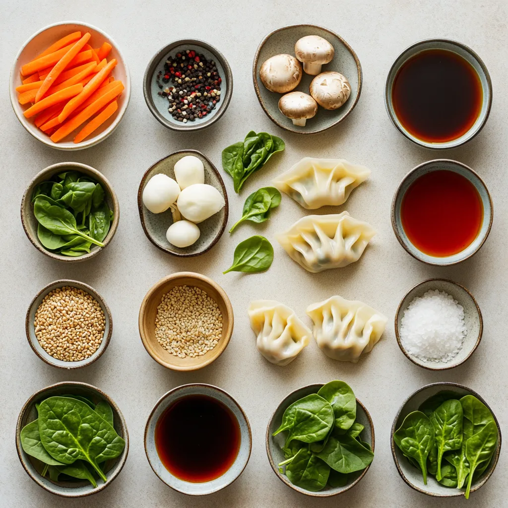 Savory Potsticker Soup is a delightful dish that combines the comforting warmth of broth with the appealing flavors of potstickers. This recipe is perfect for busy weeknights or a cozy weekend meal, as it can be prepared in under 30 minutes. The combination of fresh vegetables, tender potstickers, and aromatic spices makes for an incredibly satisfying experience. Each bowl of this quick soup is filled with nutritious ingredients that not only delight the palate but also nourish the body, making it a balanced meal choice.