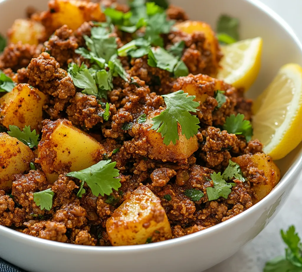 Aloo Keema Delight is a rich and comforting dish that perfectly marries the hearty essence of ground meat with the satisfying texture of diced potatoes. This recipe showcases a delightful fusion of spices and fresh ingredients, resulting in a flavorful meal that caters to both the palate and appetite. Its inviting aroma and robust flavor profile make it a cherished family favorite, serving equally well during casual dinners or special celebrations.