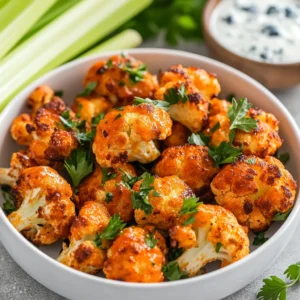 The allure of spicy and crispy snacks is undeniable, and what better way to indulge than with Spicy Air Fryer Buffalo Cauliflower Bites? These bites are not only packed with flavor but are also a healthier alternative to traditional buffalo wings. The light, slightly crispy exterior complements the tender cauliflower, all enveloped in a bold buffalo sauce that tingles the taste buds. Perfect for parties, game day, or a cozy night in, these cauliflower bites are sure to impress both vegetarians and meat-lovers alike. With simple ingredients and a straightforward cooking method, making these spicy treats at home is easier than you might think. Dive into this article to learn how to create this delightful dish, from preparation to serving.