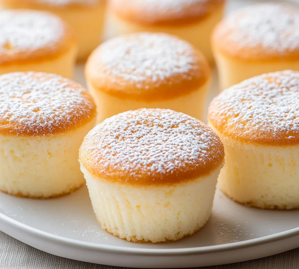 Fluffy Japanese Cotton Cheesecake Cupcakes are a delightful twist on traditional cheesecake, offering a feather-light texture that feels almost ethereal. Known for their airy consistency and subtle sweetness, these cupcakes are a perfect balance of cream cheese richness and fluffy cake. The delicate, soft nature of these treats makes them a true indulgence that can satisfy both casual snack cravings and serve as a sophisticated dessert for special occasions.