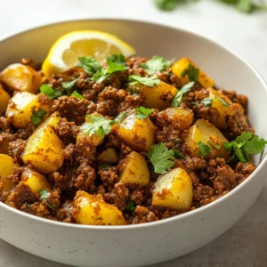 Aloo Keema Delight is a rich and comforting dish that perfectly marries the hearty essence of ground meat with the satisfying texture of diced potatoes. This recipe showcases a delightful fusion of spices and fresh ingredients, resulting in a flavorful meal that caters to both the palate and appetite. Its inviting aroma and robust flavor profile make it a cherished family favorite, serving equally well during casual dinners or special celebrations.