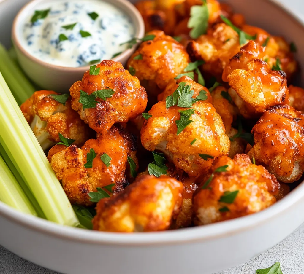 The allure of spicy and crispy snacks is undeniable, and what better way to indulge than with Spicy Air Fryer Buffalo Cauliflower Bites? These bites are not only packed with flavor but are also a healthier alternative to traditional buffalo wings. The light, slightly crispy exterior complements the tender cauliflower, all enveloped in a bold buffalo sauce that tingles the taste buds. Perfect for parties, game day, or a cozy night in, these cauliflower bites are sure to impress both vegetarians and meat-lovers alike. With simple ingredients and a straightforward cooking method, making these spicy treats at home is easier than you might think. Dive into this article to learn how to create this delightful dish, from preparation to serving.