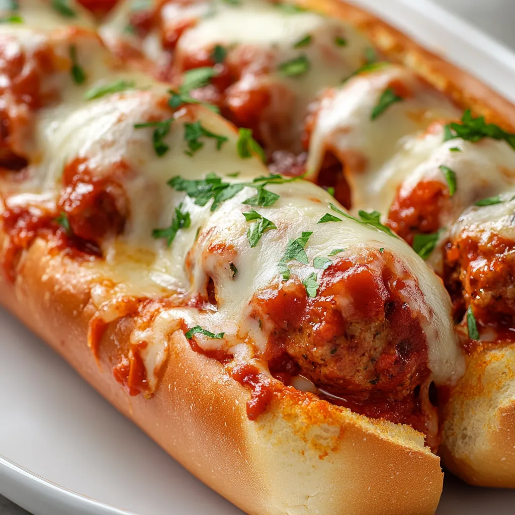 Cheesy meatball subs are a comforting and delicious option that captures the hearts and taste buds of diners everywhere. The blend of savory ground beef and Italian sausage creates a rich and flavorful filling, while the addition of gooey melted mozzarella and zesty marinara sauce elevates the dish to new levels of satisfaction. Whether it's a casual weeknight dinner or a fun gathering with friends and family, these subs make for an inviting meal.
