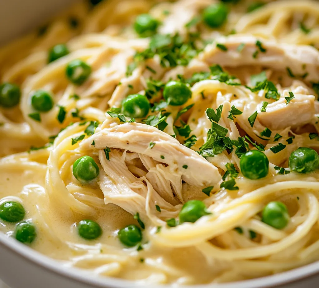Delve into the creamy, comforting world of slow cooker recipes with this delightful Creamy Chicken Pasta. Perfect for busy weeknights or meal prep, this dish seamlessly combines juicy chicken, tender pasta, and rich flavors in a wonderfully creamy sauce. You'll be hard-pressed to find a recipe that marries convenience with such lavish taste. The slow cooking process allows every ingredient to meld together, enveloping the chicken with succulent flavors that are intensified over time.