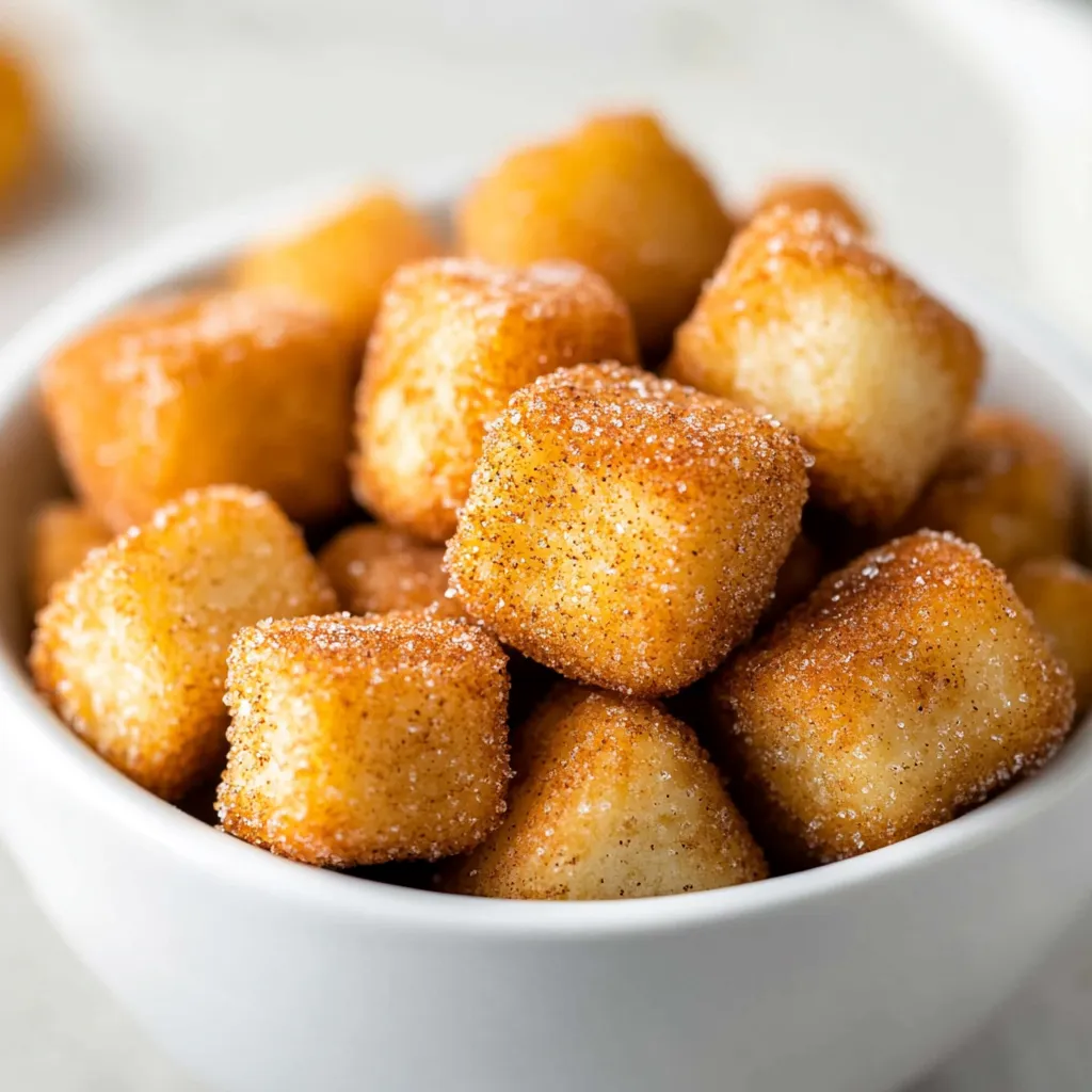 The modern twist on a classic treat brings a lighter, healthier version of churros right to your kitchen. Fluffy air fryer churro bites capture the essence of traditional churros without the mess of frying. Crafted using simple pantry ingredients, these delightful bites are air-fried, resulting in a lower-calorie indulgence, yet every bit as satisfying and delicious. Light and fluffy on the inside, with a crispy exterior coated in cinnamon sugar, these churro bites make for an enchanting dessert or snack.