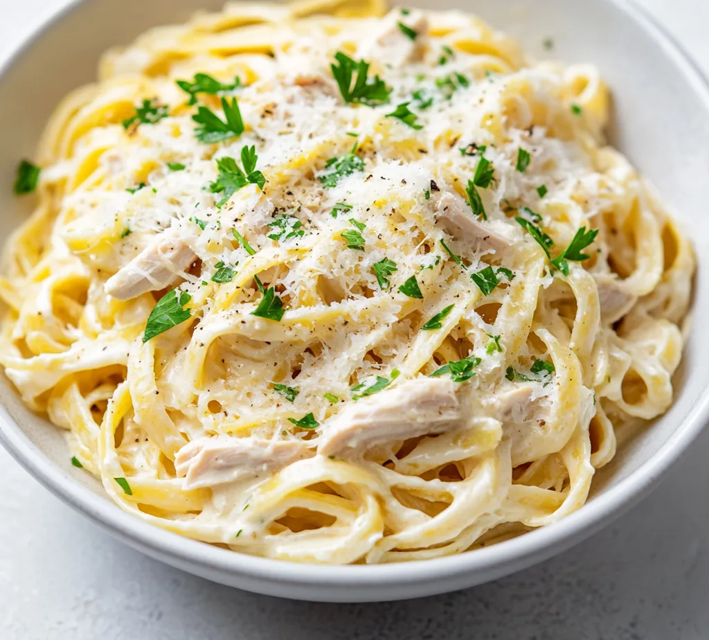 Exploring the world of creamy pasta dishes, especially with a rotisserie chicken twist, offers a delightful culinary experience. This recipe for Creamy Rotisserie Chicken Pasta Delight combines convenience with rich taste, making it a perfect weeknight meal. The use of rotisserie chicken not only adds a wonderful depth of flavor but also significantly reduces the prep time, allowing you to indulge in a delicious dinner without hours of cooking. Whether you are hosting a cozy family dinner or simply want to treat yourself to a comforting plate of pasta, this dish promises to satisfy.