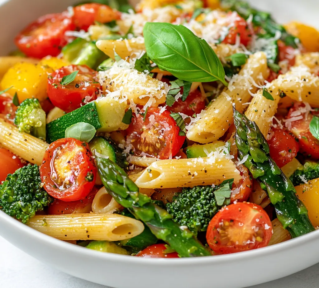 Vibrant Vegetarian Pasta Primavera is a dish that brilliantly showcases a colorful medley of fresh vegetables combined with al dente pasta. This delicious recipe is a true celebration of seasonal produce, making it not only visually appealing but also a nutritious meal option. The crisp textures and bright flavors of the vegetables harmonize beautifully with the pasta, creating an inviting dish that is both satisfying and healthy.