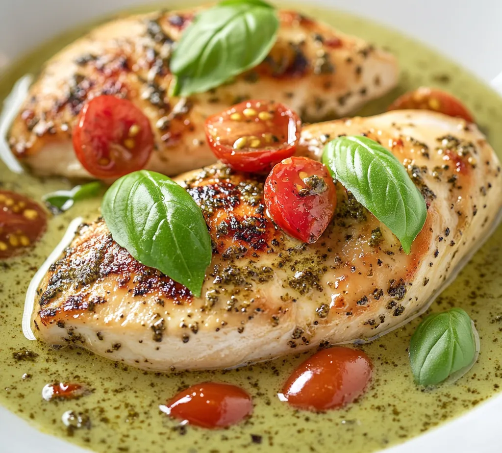 Creamy Pesto Chicken Indulgence is a delightful dish that encapsulates the essence of Italian cuisine with a rich and indulgent twist. This recipe transforms simple chicken breasts into a luxurious dining experience, thanks to the vibrant flavors of basil pesto and the smooth texture of heavy cream. The combination creates a deeply satisfying meal that’s perfect for weeknight dinners or special occasions alike.