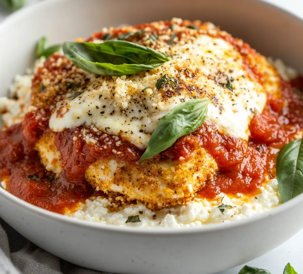 The Protein-Packed Chicken Parmesan Cottage Cheese Bowl is a delightful twist on the traditional chicken parmesan, bringing together tender chicken breasts, rich cottage cheese, and flavorful marinara sauce in a single serving. This dish stands out for its delicious combination of textures, featuring crispy chicken layered over a creamy cottage cheese base, creating a satisfying and nutrient-dense meal. It’s the perfect dinner option for busy weeknights or joyous gatherings with family and friends, catering to both taste buds and nutritional needs alike.