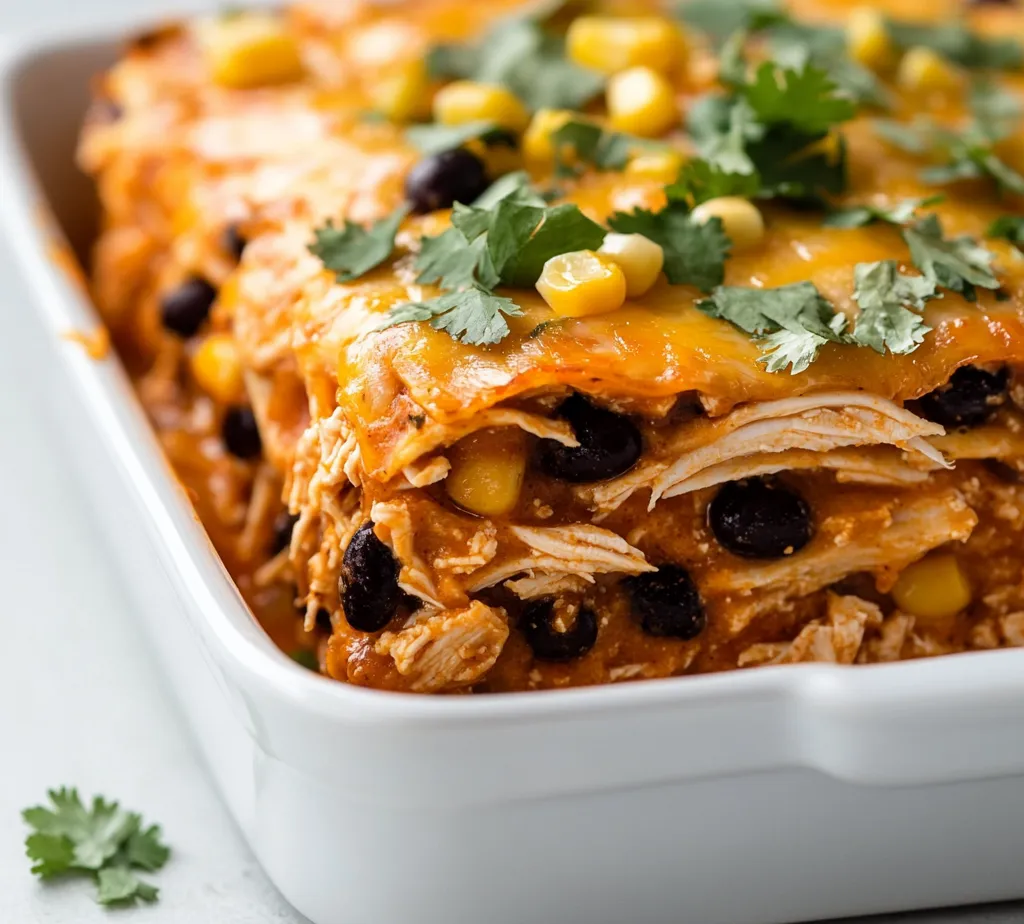 Understanding the comfort food that enchiladas can bring is essential to appreciating the Cheesy Shredded Chicken Enchilada Bake. This dish combines all the traditional flavors of a beloved Mexican classic with the convenience of a casserole. It’s a perfect solution for family dinners, potlucks, and meal prepping, offering a satisfying balance of protein, vegetables, and cheesy goodness.