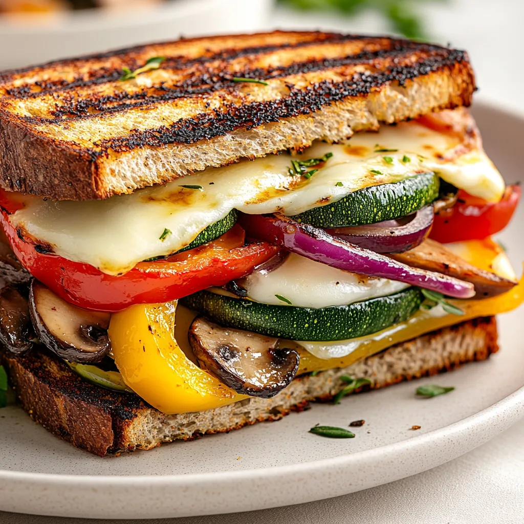 Savory Grilled Vegetable and Mozzarella Sandwiches are a delightful fusion of flavors that make for an enticing meal any time of the day. Perfect for lunch or as a light dinner, these sandwiches combine the freshness of grilled vegetables with the creamy richness of mozzarella cheese. The juxtaposition of tender, smoky vegetables and melted cheese tucked between slices of whole grain bread creates a wholesome dish that celebrates seasonal produce.