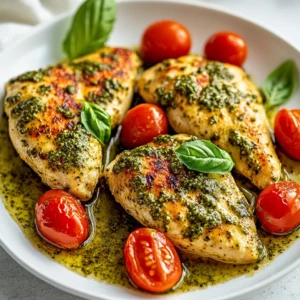 Creamy Pesto Chicken Indulgence is a delightful dish that encapsulates the essence of Italian cuisine with a rich and indulgent twist. This recipe transforms simple chicken breasts into a luxurious dining experience, thanks to the vibrant flavors of basil pesto and the smooth texture of heavy cream. The combination creates a deeply satisfying meal that’s perfect for weeknight dinners or special occasions alike.