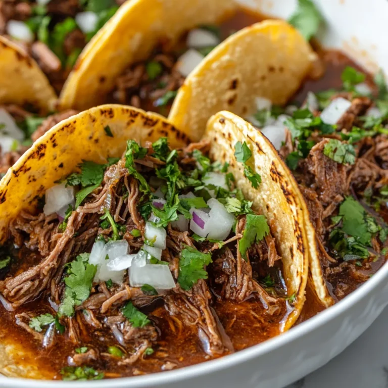 Exploring Mexican cuisine often leads to the irresistible world of Birria, a traditional stew celebrated for its rich flavors and comforting qualities. This Slow Cooker Birria Tacos recipe encapsulates the essence of this cherished dish, offering a perfect harmony of tender, seasoned beef enveloped in warm corn tortillas. The beauty of this dish lies not only in its delectable taste but also in its ability to bring people together, making it ideal for gatherings or a cozy family meal.