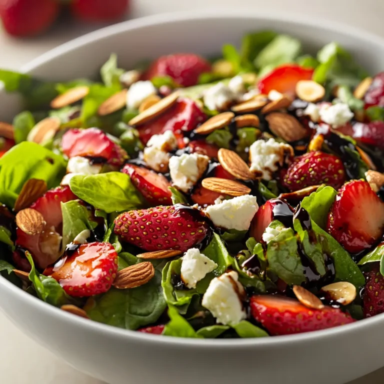 Exploring the delightful combination of fresh strawberries and creamy feta cheese, this Strawberry Feta Salad with Balsamic Vinaigrette is the perfect addition to your summer menu. Bursting with flavor and color, this salad showcases the whimsical marriage of sweet and savory ingredients. Each bite offers a refreshing crunch, combined with layers of taste that make it not only delicious but also visually appealing.