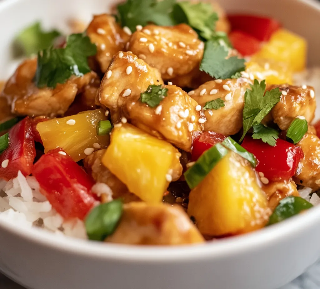 Exploring the fusion of sweet and savory flavors in a delightful dish can elevate mealtime to a new level. This Sweet and Savory Pineapple Chicken and Rice recipe marries succulent chicken thighs with juicy pineapple chunks, enhanced by a vibrant mix of vegetables and a mouth-watering sauce. Ideal for family dinners or casual gatherings, this meal captures the essence of comforting cuisine. With its luscious combination of textures and tastes, each bite is sure to bring a smile to the faces gathered around the table.