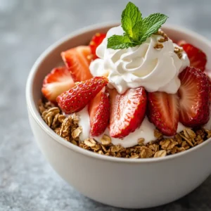 Strawberry Shortcake Yogurt Parfaits are a delightful twist on the classic dessert, combining the creamy richness of Greek yogurt with the bright, fresh flavors of strawberries and the satisfying crunch of granola. This simple and easy-to-make treat is perfect for breakfast, brunch, or as a delectable dessert after a light meal. With vibrant layers of flavor and texture, these parfaits present a feast not only for the palate but also for the eyes.