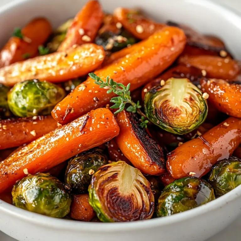 Roasted vegetables have always held a special place in the hearts and homes of food lovers. The act of roasting not only intensifies the natural flavors of the vegetables but also creates a delightful caramelization that adds a rich depth. Among the endless varieties of vegetables to roast, carrots and Brussels sprouts stand out as a perfect pairing, showcasing contrast in both flavor and texture. Together, they bring a sweet and slightly nutty combination that is hard to resist.