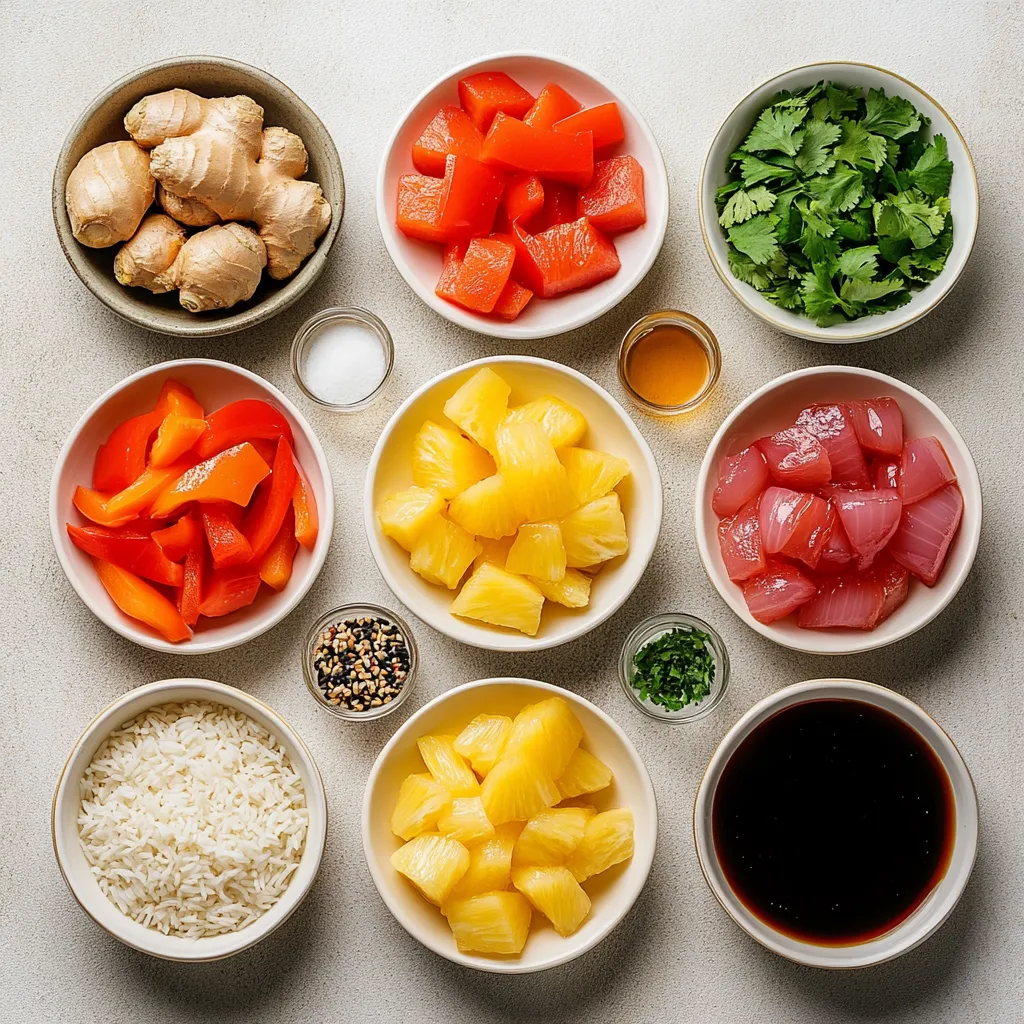 Exploring the fusion of sweet and savory flavors in a delightful dish can elevate mealtime to a new level. This Sweet and Savory Pineapple Chicken and Rice recipe marries succulent chicken thighs with juicy pineapple chunks, enhanced by a vibrant mix of vegetables and a mouth-watering sauce. Ideal for family dinners or casual gatherings, this meal captures the essence of comforting cuisine. With its luscious combination of textures and tastes, each bite is sure to bring a smile to the faces gathered around the table.