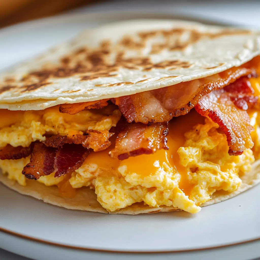 The morning meal is often considered the most important, and what better way to kickstart the day than with delicious Bacon Egg Cheese Breakfast Quesadillas? This hearty dish combines crispy bacon, fluffy scrambled eggs, and gooey melted cheese, all encased in a warm flour tortilla. Perfect for any breakfast enthusiast, these quesadillas are easy to prepare and packed with flavor.