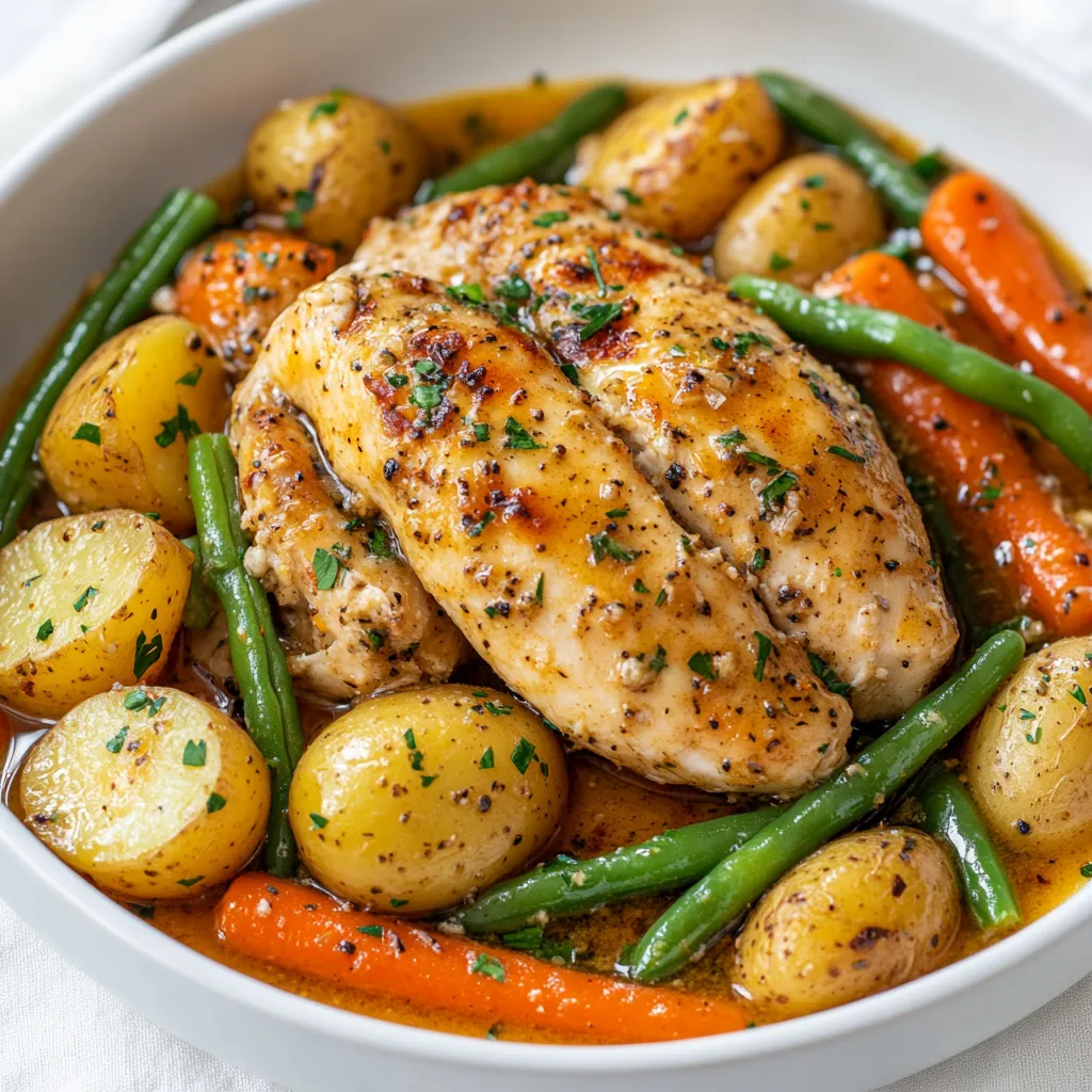 Exploring the comfort of slow-cooked meals, Slow Cooker Garlic Butter Chicken and Veggies is the perfect dish for busy families or those seeking a hassle-free cooking experience. The combination of tender chicken, vibrant vegetables, and rich garlic butter creates a wholesome feast that tantalizes the taste buds. With its delightful aroma wafting through the kitchen, this dish promises warmth and satisfaction, particularly during chilly evenings or when you simply want a nourishing meal without spending hours in the kitchen.