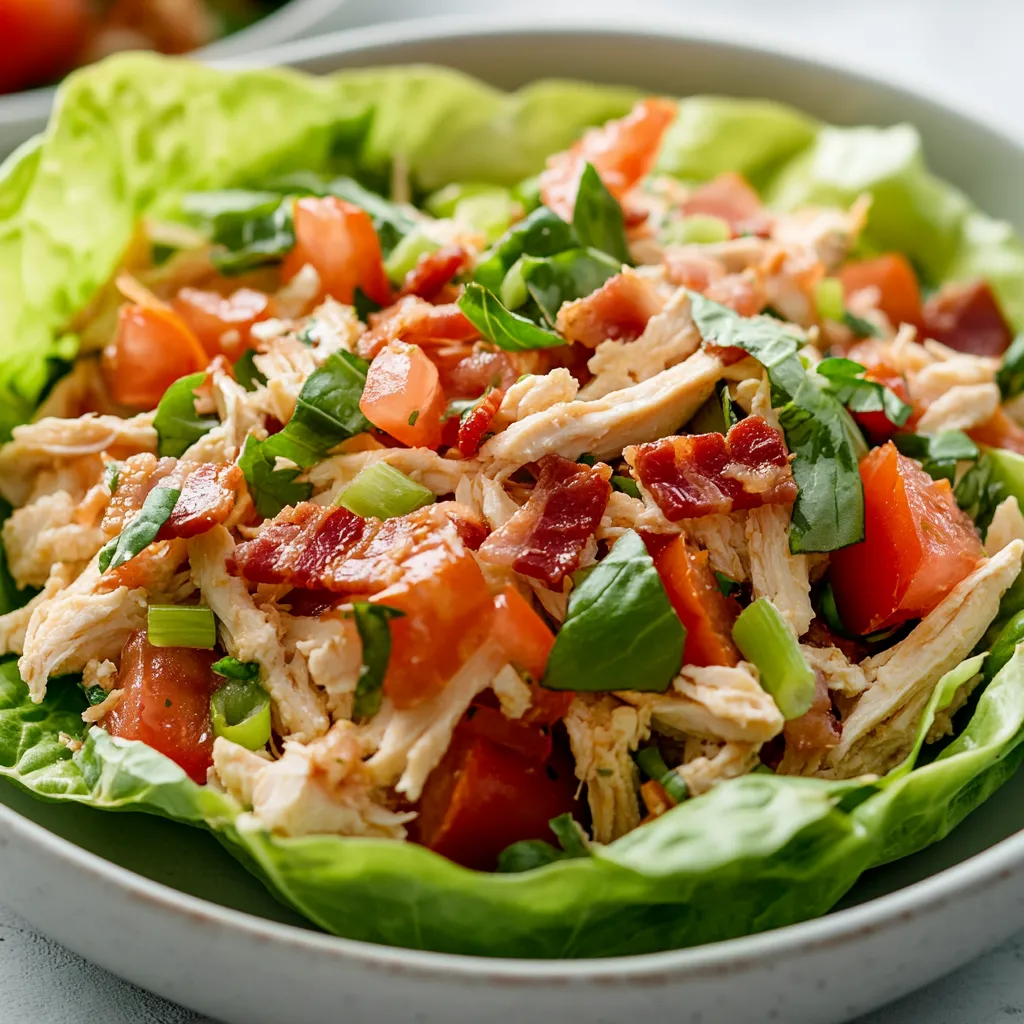 Exploring the unique combination of flavors in a BLT Chicken Salad, this recipe offers a refreshing take on a traditional favorite. The familiar tastes of bacon, lettuce, and tomato are seamlessly integrated into a creamy chicken salad, making it a delightful and versatile dish. The addition of shredded chicken breast transforms this classic pairing into a filling yet light meal, perfect for warm summer afternoons or as an easy lunch option during busy weekdays. Not only is this salad vibrant and satisfying, but it is also packed with nutrients, thanks to the use of fresh ingredients.