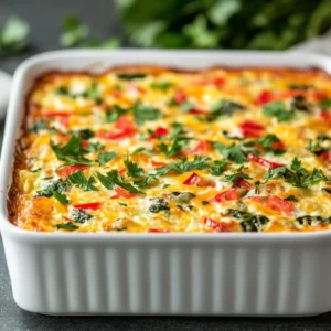 Breakfast casseroles have become a beloved staple for many, providing a delicious and satisfying way to kick-start the day. The Sunrise Egg Casserole Delight exemplifies this trend by delivering a medley of flavors and textures that are sure to please everyone at the table. This dish is especially cherished for its easy preparation and the ability to feed a crowd, making it perfect for family gatherings, weekend brunches, or holiday celebrations.