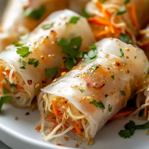 Exploring the world of healthy appetizers can lead to delightful discoveries, particularly with the Crispy Air-Fried Rice Paper Noodle Rolls. These rolls are not only packed with vibrant vegetables and flavors but also make for a fun and engaging dining option. Perfect for gatherings or as a light snack, they offer a satisfying crunch and a burst of freshness in every bite. With their visually appealing layers of fresh ingredients, these noodle rolls find their way onto tables for various occasions, from casual family dinners to lively parties.